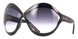 Tom Ford FT0902 Carine 02 Sunglasses Black / Gradient Smoke Women's