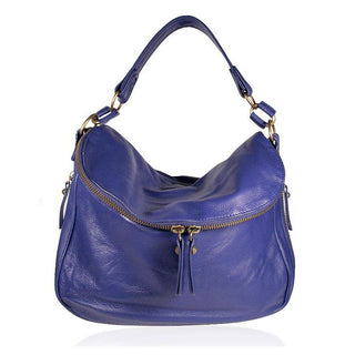 Handbag Lamb Leather Sasha Shoulder Cobalt XL ts10-15 (DM05)