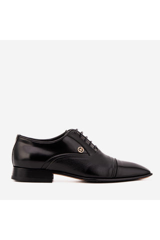 Vinci Rockwell Leather Oxford - Black