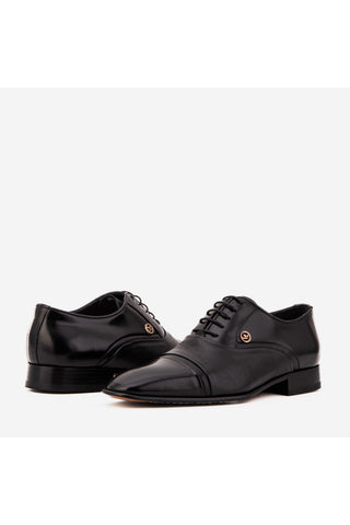 Vinci Rockwell Leather Oxford - Black