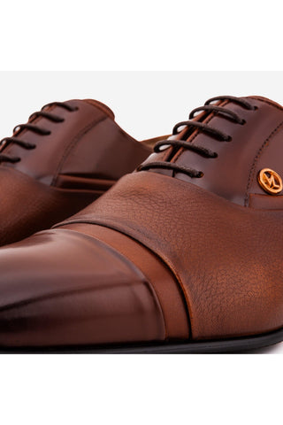 Vinci Rockwell Leather Oxford - Tan