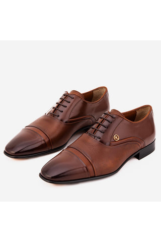 Vinci Rockwell Leather Oxford - Tan