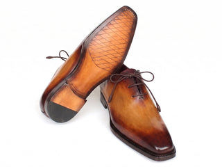 Paul Parkman tan burnished wholecut Oxford - view 6