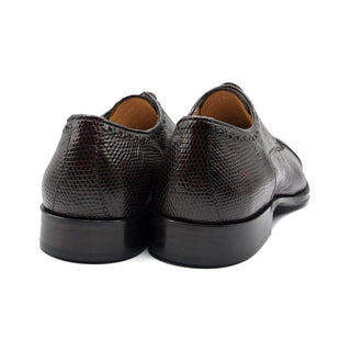Zelli Italia Giovanni Men's Shoes Brown Teju Lizard Skin Derby (ZEL1037)