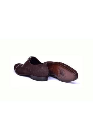 2432 Suede & Lizard Derby - Brown-Dellamoda