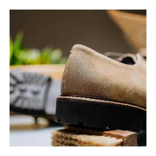 Zelli Italia Campo Men's Shoes Oak Wax Finish Goat-Skin Suede Derby (ZEL1041)