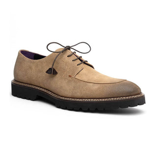 Zelli Italia Campo Men's Shoes Oak Wax Finish Goat-Skin Suede Derby (ZEL1041)
