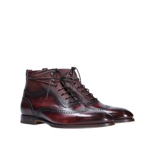 Franceschetti "Flowers" Men's Shoes Calf-Skin Leather Lace-up Boots (FCCT1068)