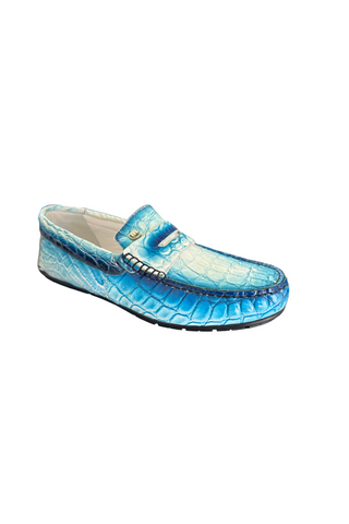 Mauri 3517/1 Sprinter Alligator Skin Moccasins Loafers (MA5550)
