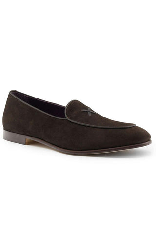 X Suede Loafer - Nicotine