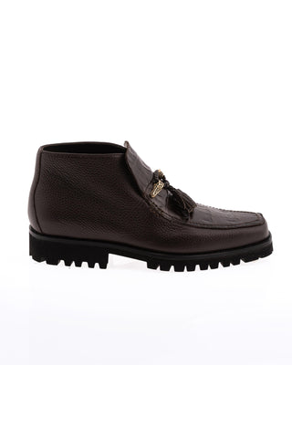 3045/5 Leather & Crocodile Boot-Dellamoda