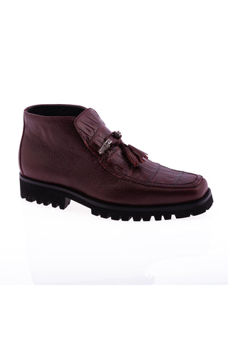 3045/5 Leather & Crocodile Boot-Dellamoda