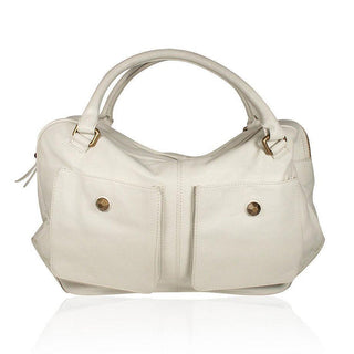 White Lamb Leather Handbag Maddox TS10-07 (DM23)