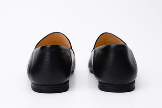 Vinci Luanda Leather Horse-Bit Loafer - Black
