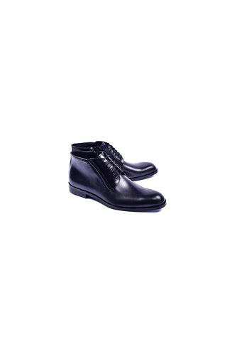 5220 Leather Boot - Black-Dellamoda