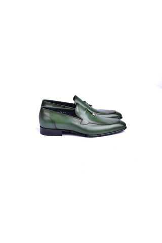 5470HS Leather Loafer - Green-Dellamoda