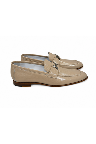 5760V Leather Loafer - Beige-Dellamoda