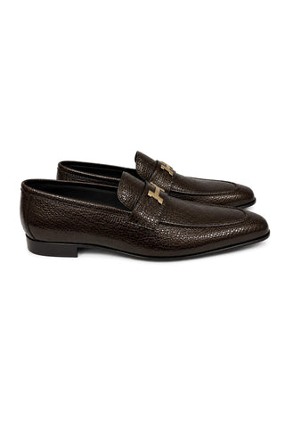5760V Leather Loafer - Brown-Dellamoda
