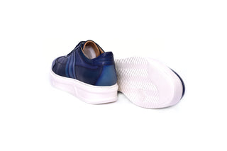 Corrente 5769 Leather Sneaker - Navy