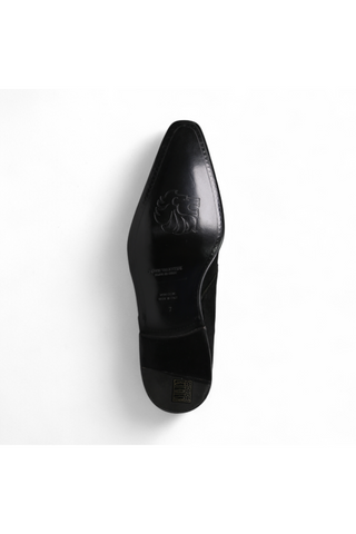Lowe Valentini Designer Men's Designer Shoes Black Pony Gold-Plated Monk-Straps Loafers (LDM01)