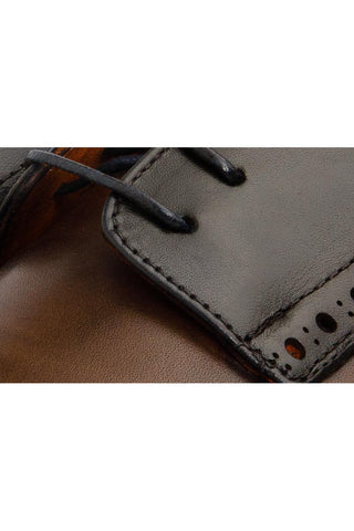 Vinci Neiva Leather Derby - Navy & Brown