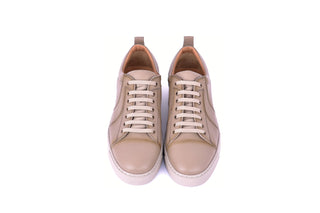 Corrente 7233 Leather Sneaker - Taupe