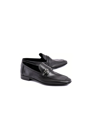 7256 Nappa Loafer - Black-Dellamoda