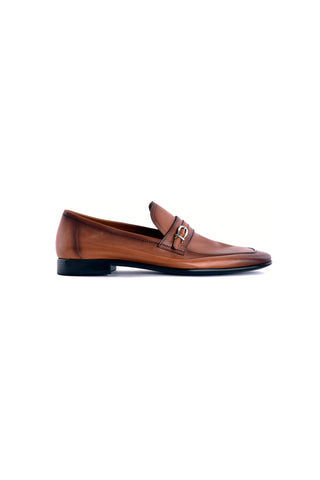 7256 Nappa Loafer - Tan-Dellamoda