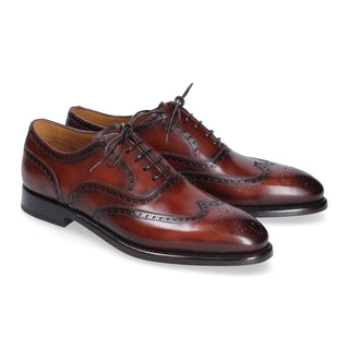 Franceschetti 7297004 Men's Shoes Calf-Skin Leather Wingtip Oxfords (FCCT1089)