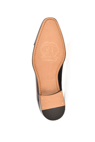 Corrente 7368P Patent Cap-Toe Oxford - Black