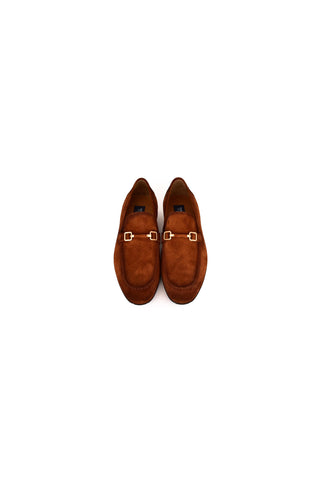 7373S Suede Loafer - Tan-Dellamoda