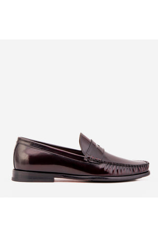 Vinci Belmont Patent Penny Loafer - Burgundy