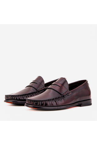 Vinci Belmont Patent Penny Loafer - Burgundy
