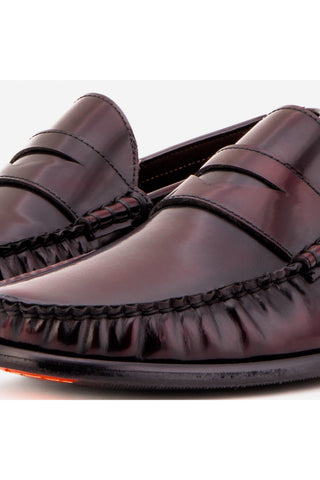 Vinci Belmont Patent Penny Loafer - Burgundy