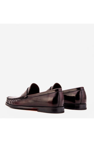 Vinci Belmont Patent Penny Loafer - Burgundy
