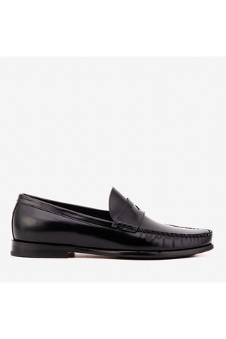 Vinci Belmont Patent Penny Loafer - Black