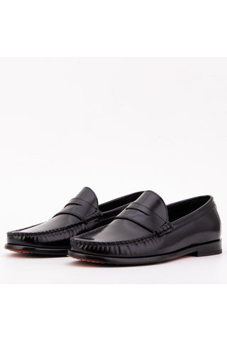Vinci Belmont Patent Penny Loafer - Black
