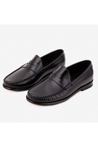 Vinci Belmont Patent Penny Loafer - Black