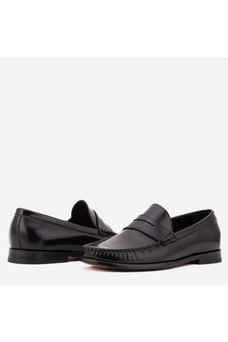 Vinci Belmont Patent Penny Loafer - Black