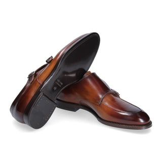 Franceschetti 8035095 Men's Shoes Calf-Skin Leather Double Monk-Straps Loafers (FCCT1090)