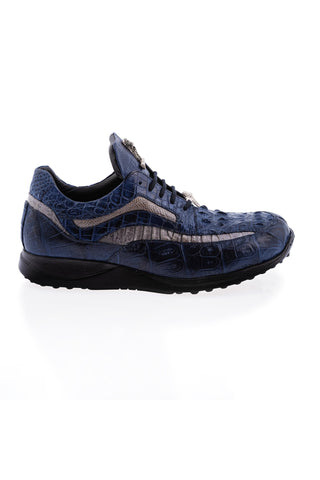 8453 Crocodile & Ostrich Sneaker-Dellamoda