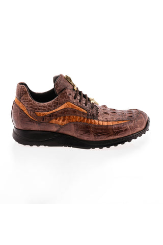 8453 Crocodile & Ostrich Sneaker-Dellamoda