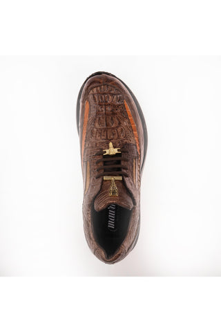 8453 Crocodile & Ostrich Sneaker-Dellamoda