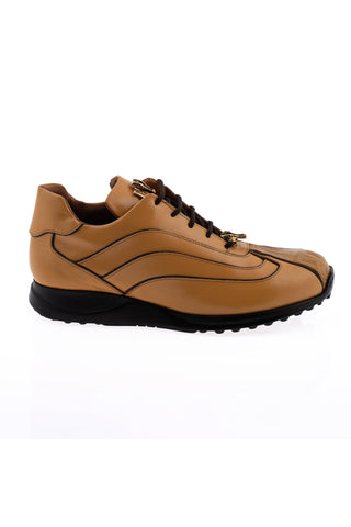 8479/1 Crocodile & Leather Sneaker-Dellamoda