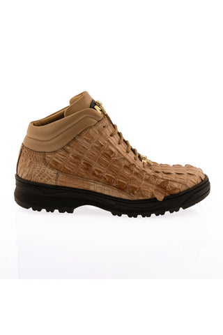 9089/2 Crocodile & Leather Boot-Dellamoda