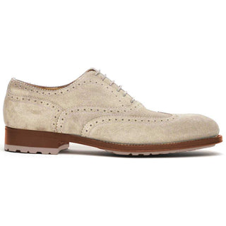 Caporicci 921 Suede Wingtip Oxford Shoes Beige