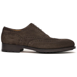 Caporicci 921 Suede Wingtip Oxford Shoes Brown - View 1