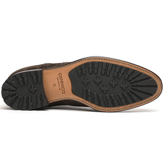 Caporicci 921 Suede Wingtip Oxford Shoes Brown - View 2
