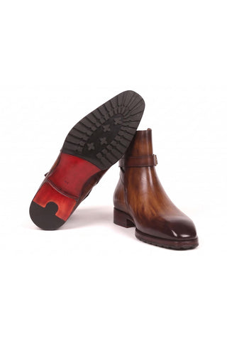 Paul Parkman 955 Patina Leather Jodhpur Boots (PM6335)-Dellamoda