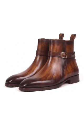 Paul Parkman 955 Patina Leather Jodhpur Boots (PM6335)-Dellamoda